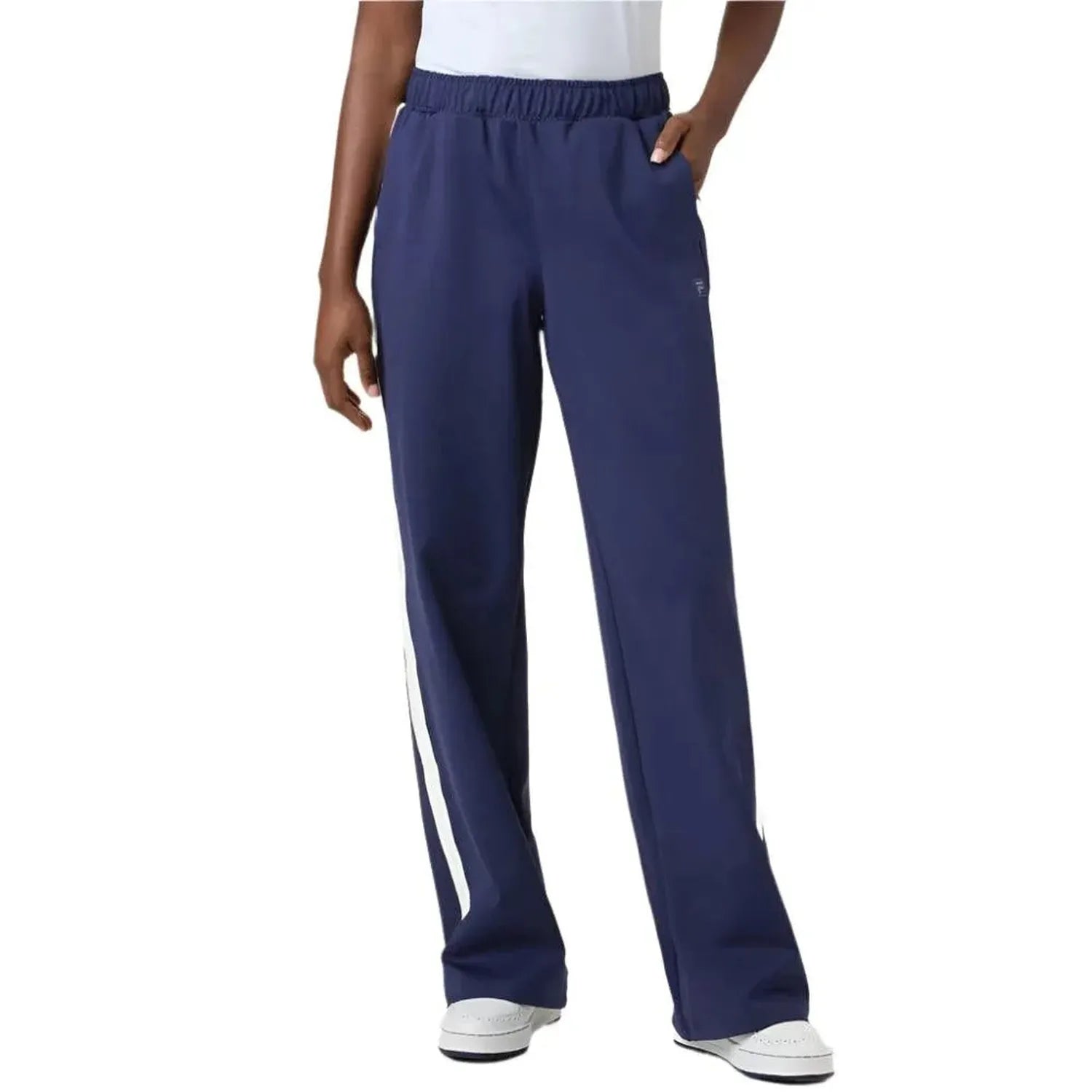Womens Break Point Impact Tennis Pant Fila Navy and Gardenia-Apparel-Fila-113249-DEFAULT-L-1-[Sku]-Tennis Express
