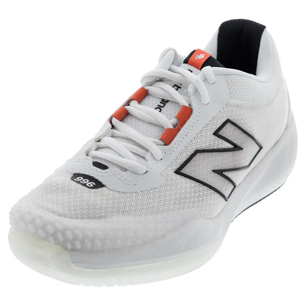 Men's FuelCell 996v6 2E Width Tennis Shoes White and Black
