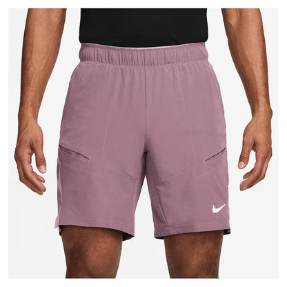 Men's Court Dri-FIT Advantage 9 Inch Tennis Short-Apparel-Nike-113615-523_PLUM_DUSTPK-L-Tennis Express