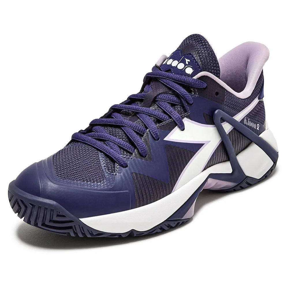 Women's B.Icon 2 AG Tennis Shoes Astral Aura and White-Footwear-Diadora-113751-DEFAULT-L-1-[Sku]-Tennis Express