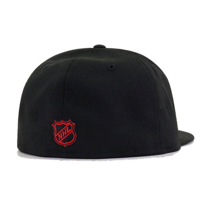 New York Rangers Black Radiant Red Logo New Era 59Fifty Fitted