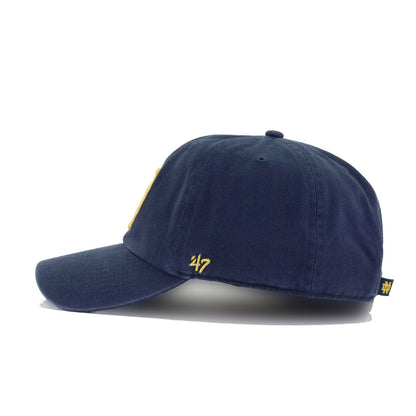 Notre Dame University Fighting Irish Navy 47 Brand Clean Up Dad Hat
