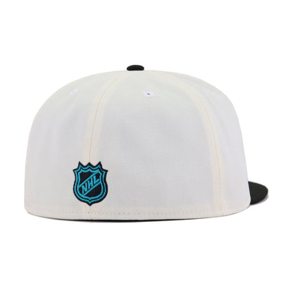 San Jose Sharks Chrome Black New Era 59Fifty Fitted
