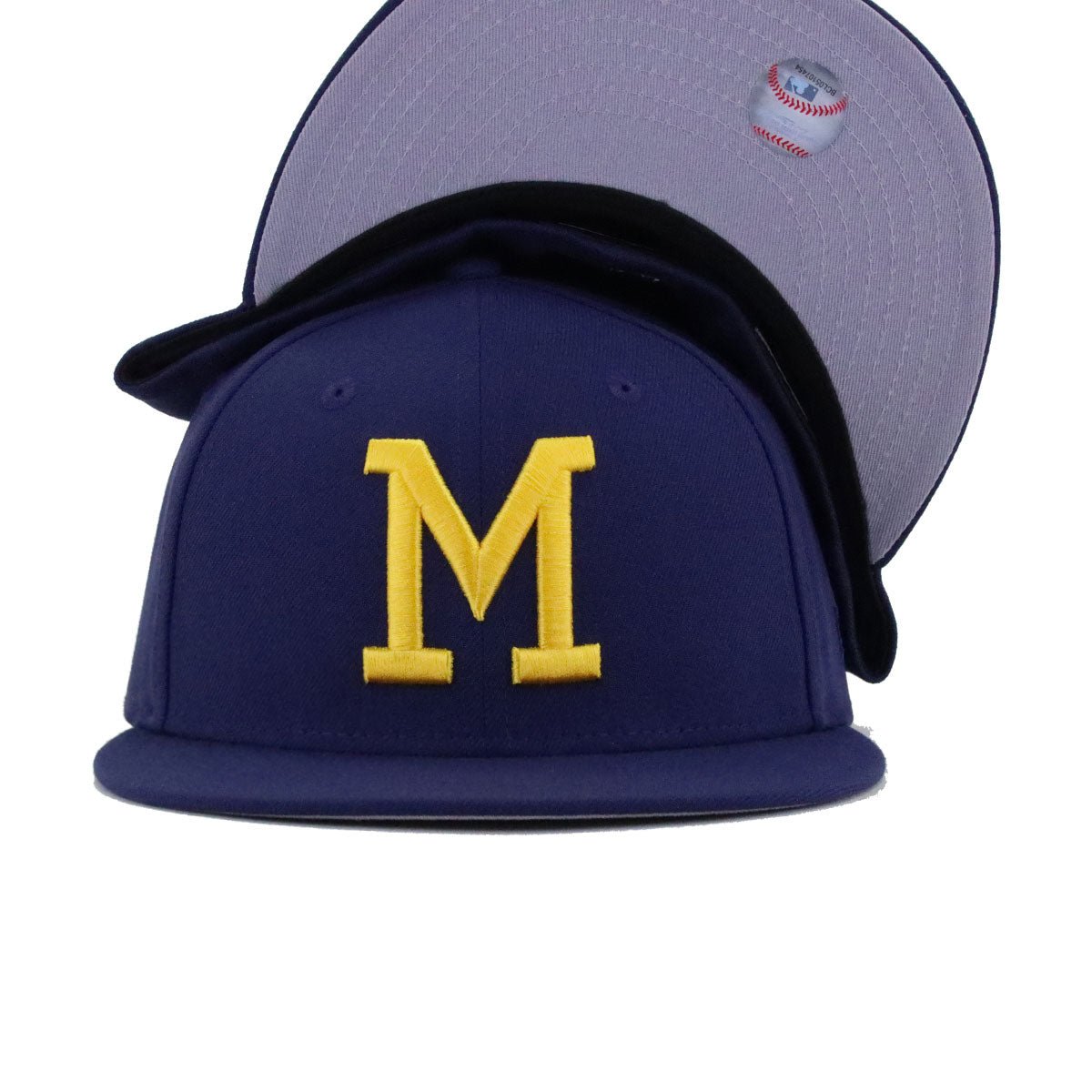 Milwaukee Brewers Light Navy 1970 New Era 59Fifty Fitted