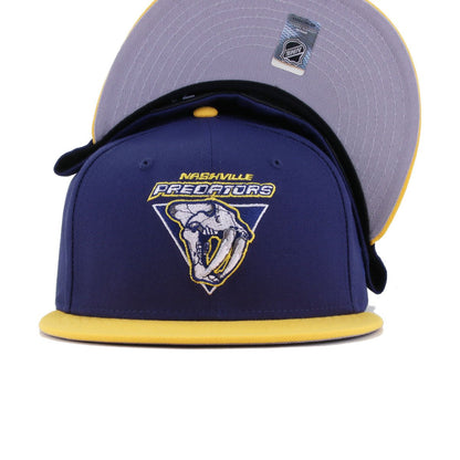 Nashville Predators Light Navy A Gold 1998 New Era 59Fifty Fitted