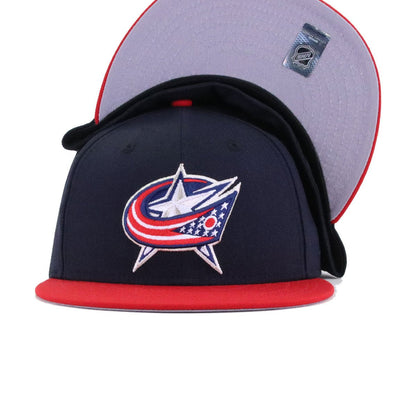 Columbus Blue Jackets Navy Scarlet New Era 59Fifty Fitted