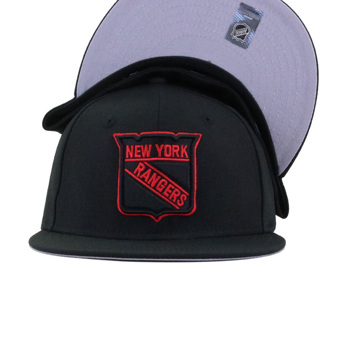 New York Rangers Black Radiant Red Logo New Era 59Fifty Fitted