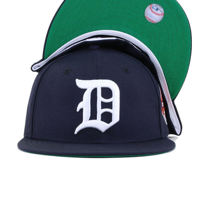 Detroit Tigers Navy 1935 World Series Cooperstown Green Bottom New Era 59Fifty Fitted