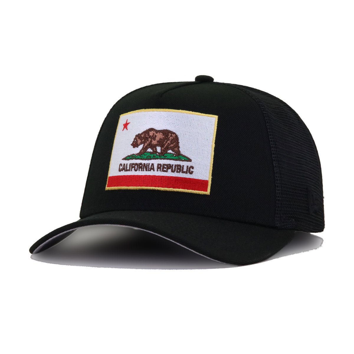 California Republic Black 9Forty A-Frame Soft Foam Trucker Snapback