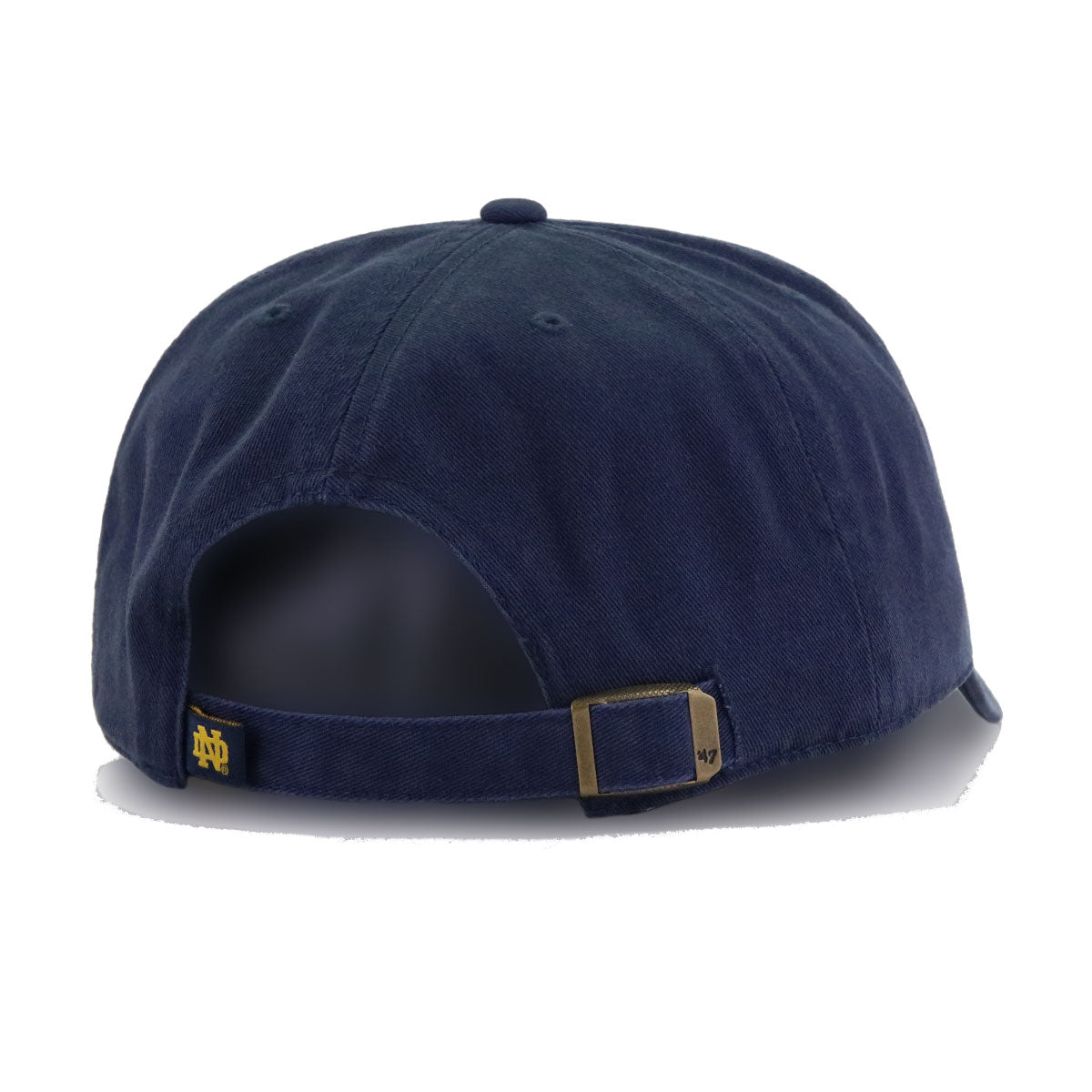 Notre Dame University Fighting Irish Navy 47 Brand Clean Up Dad Hat