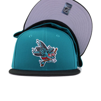 San Jose Sharks Aqua Black FREAK New Era 59Fifty Fitted