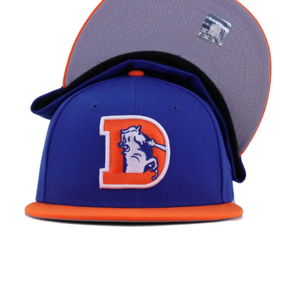 Denver Broncos Majestic Blue Rush Orange New Era 59Fifty Fitted
