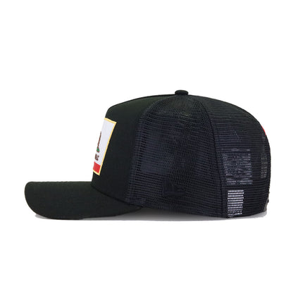 California Republic Black 9Forty A-Frame Soft Foam Trucker Snapback