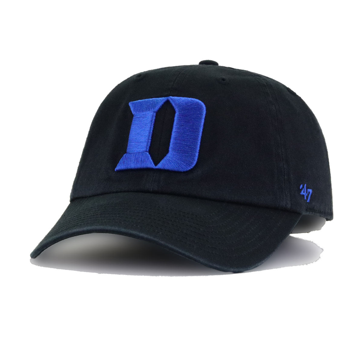 Duke University Blue Devils Black 47 Brand Clean Up Dad Hat
