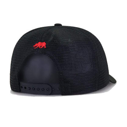 California Republic Black 9Forty A-Frame Soft Foam Trucker Snapback
