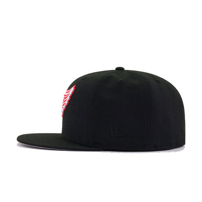 Detroit Red Wings Black New Era 59Fifty Fitted
