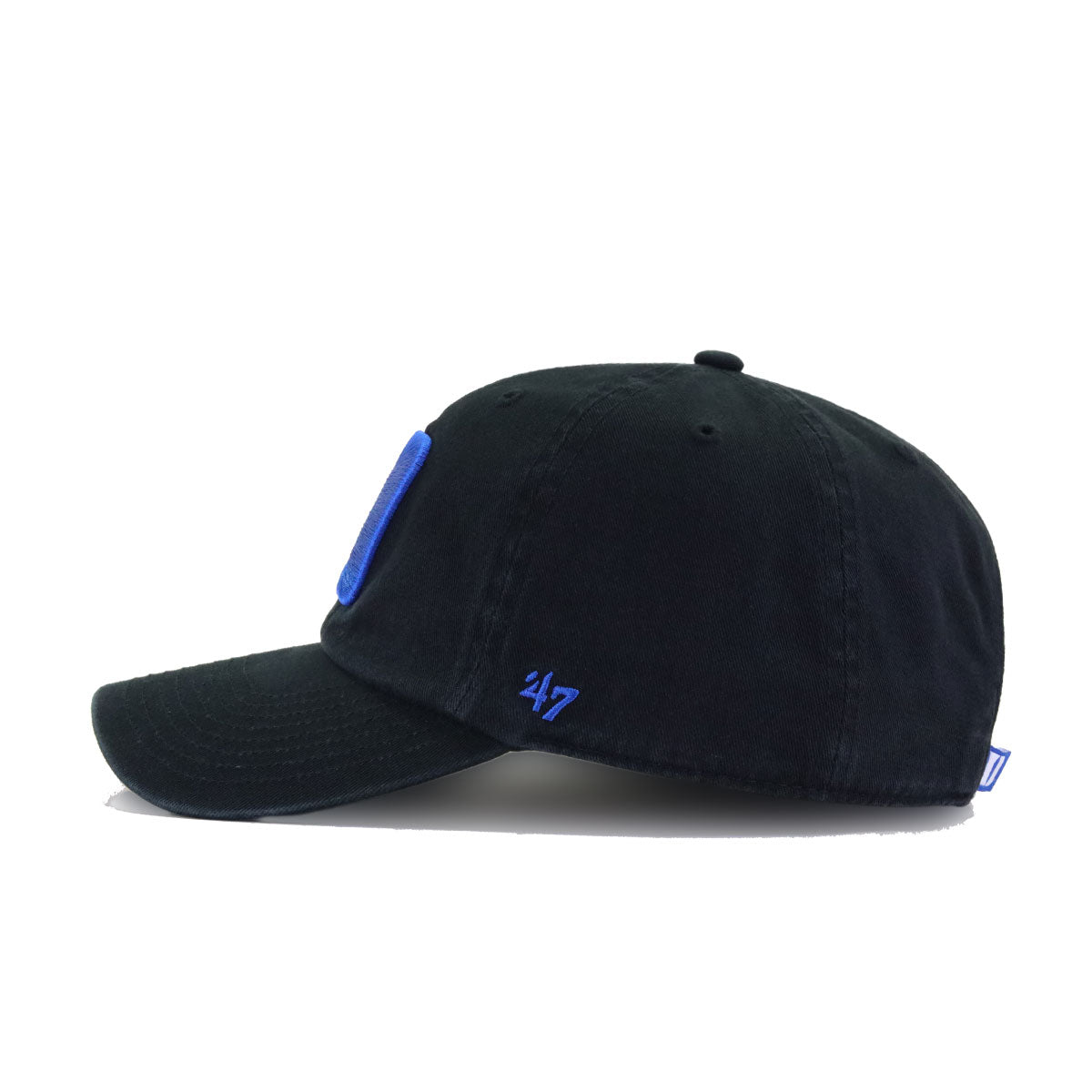 Duke University Blue Devils Black 47 Brand Clean Up Dad Hat