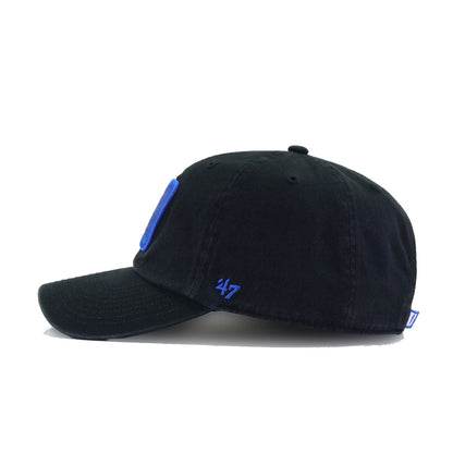 Duke University Blue Devils Black 47 Brand Clean Up Dad Hat