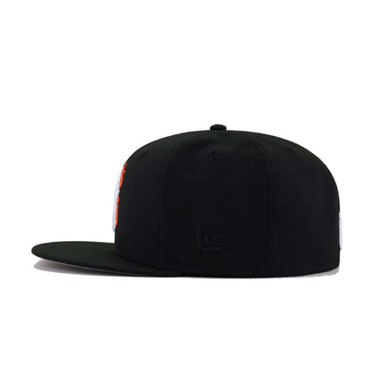 New York Yankees Black FLAMES New Era 59Fifty Fitted