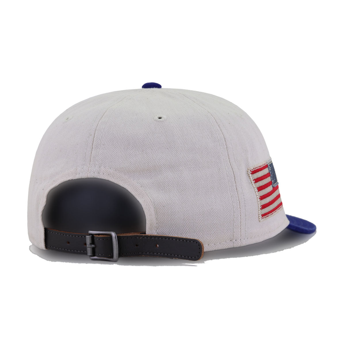 Los Angeles Dodgers THREE LOOMS Americana Herringbone New Era 9Fifty Retro Crown Strapback