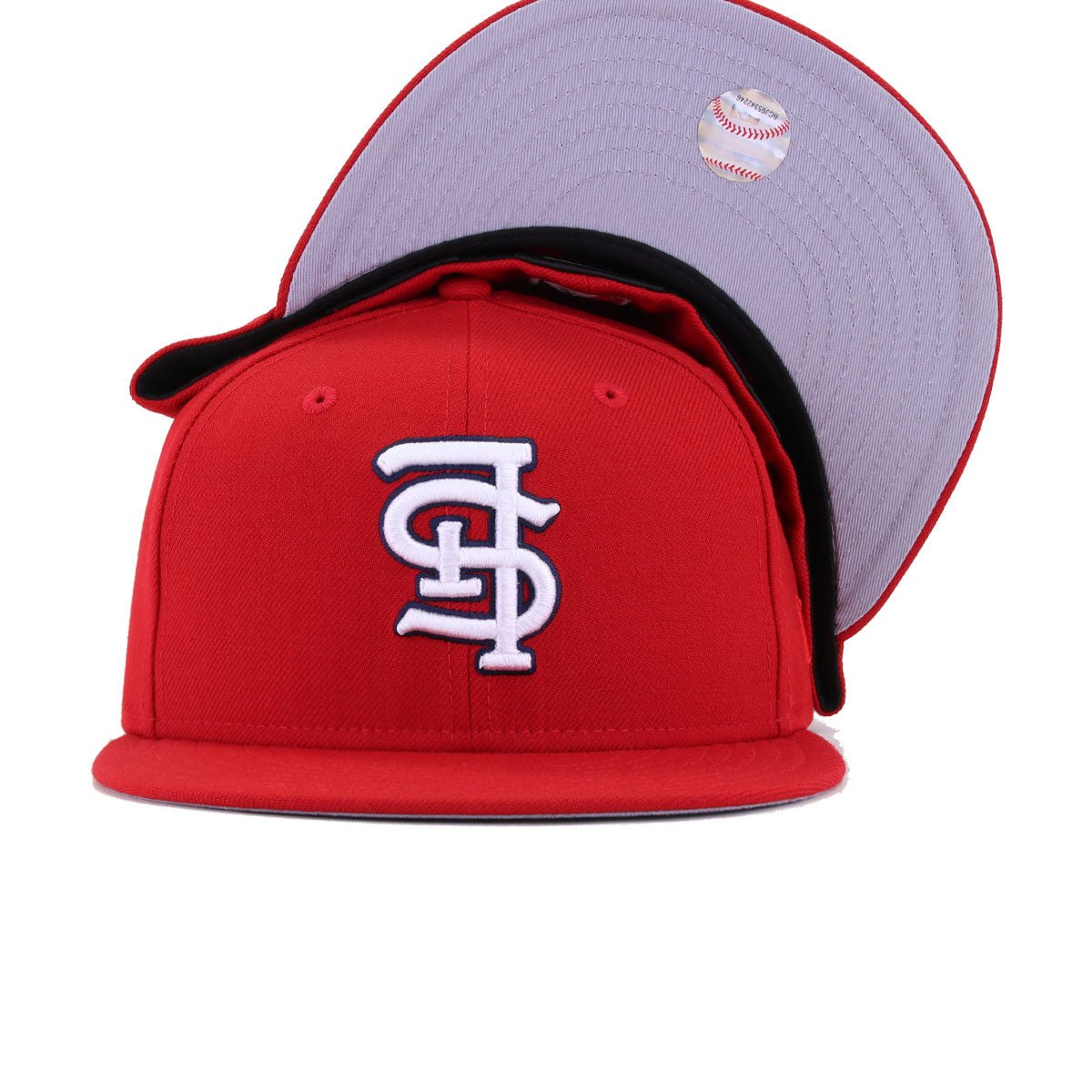 St Louis Cardinals Scarlet Upside Down New Era 59Fifty Fitted