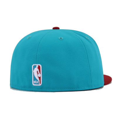 Detroit Pistons Classic Car Teal H Red 1996 New Era 59Fifty Fitted