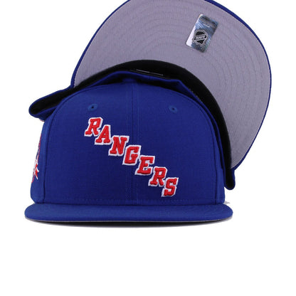 New York Rangers Light Royal Blue 85th Anniversary New Era 59Fifty Fitted