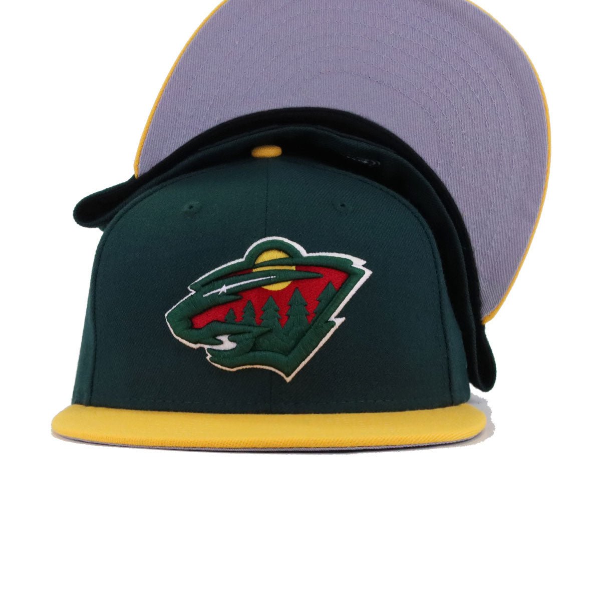 Minnesota Wild Dark Green A Gold New Era 59Fifty Fitted
