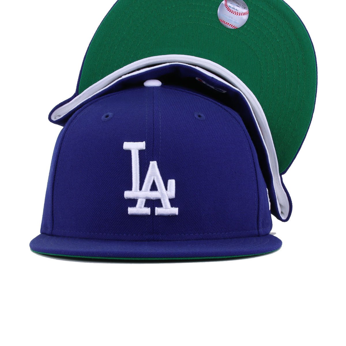 Los Angeles Dodgers Dark Royal Blue Green Bottom New Era 59Fifty Fitted