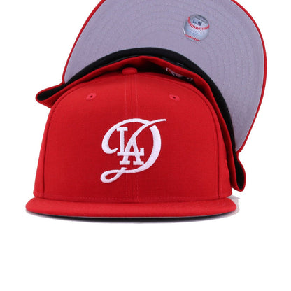 Los Angeles Dodgers Scarlet City Connect New Era 59Fifty Fitted