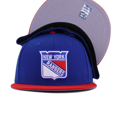 New York Rangers Light Royal Blue Scarlet New Era 59Fifty Fitted