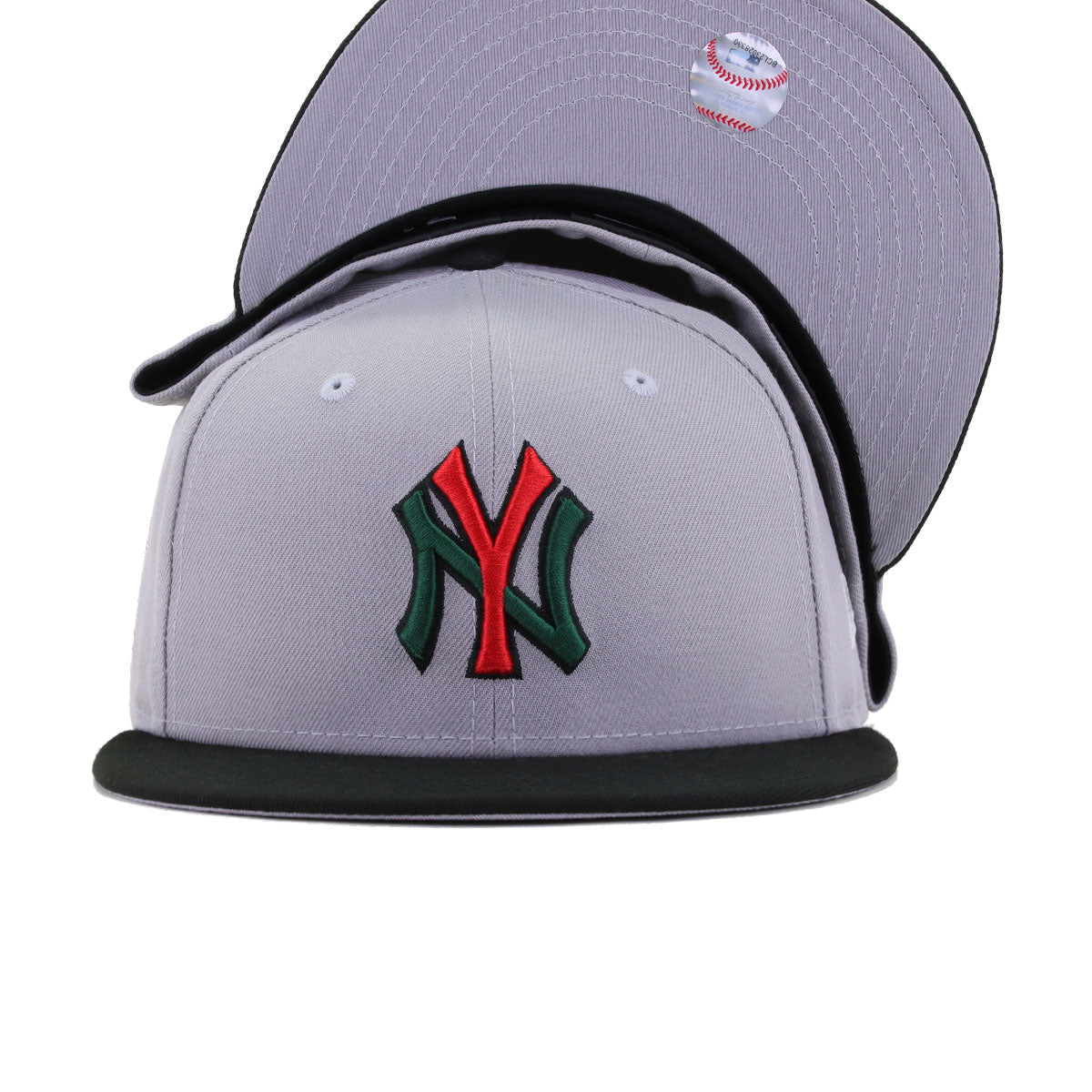 New York Yankees Grey Black FIRENZE New Era 59Fifty Fitted