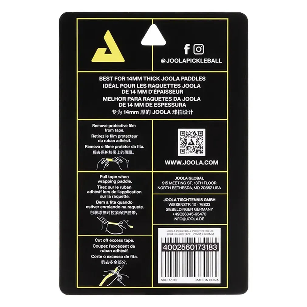 Pickleball Pro IV Perseus Edge Guard Tape 28mm x 800mm