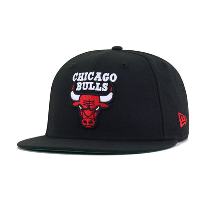 Chicago Bulls Black 6-Time Champs Green Bottom New Era 59Fifty Fitted