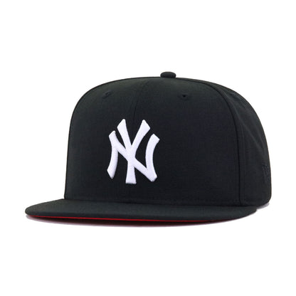 New York Yankees Black Red Bottom New Era 59Fifty Fitted