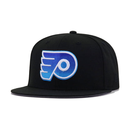 Philadelphia Flyers Black BLUE GRADIENT New Era 59Fifty Fitted