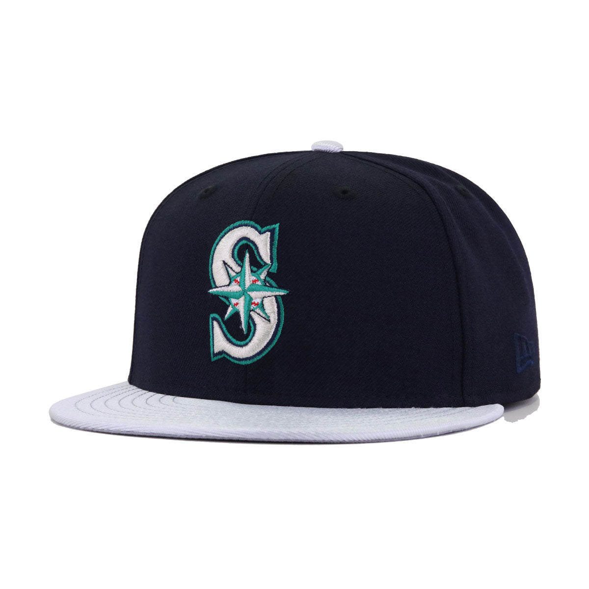Seattle Mariners Navy Metallic Silver New Era 59Fifty Fitted