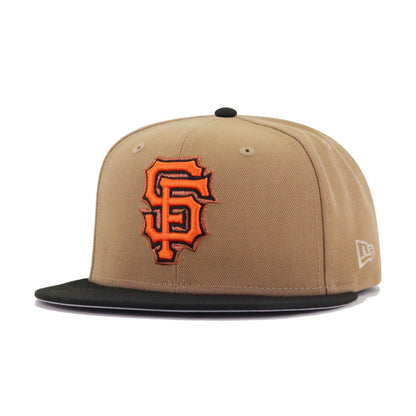 San Francisco Giants Khaki Black New Era 59Fifty Fitted