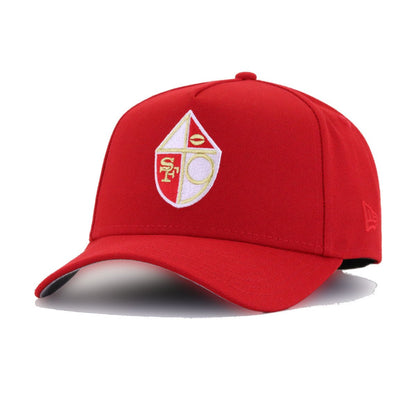 San Francisco 49ers Scarlet New Era 9Forty A-Frame Snapback