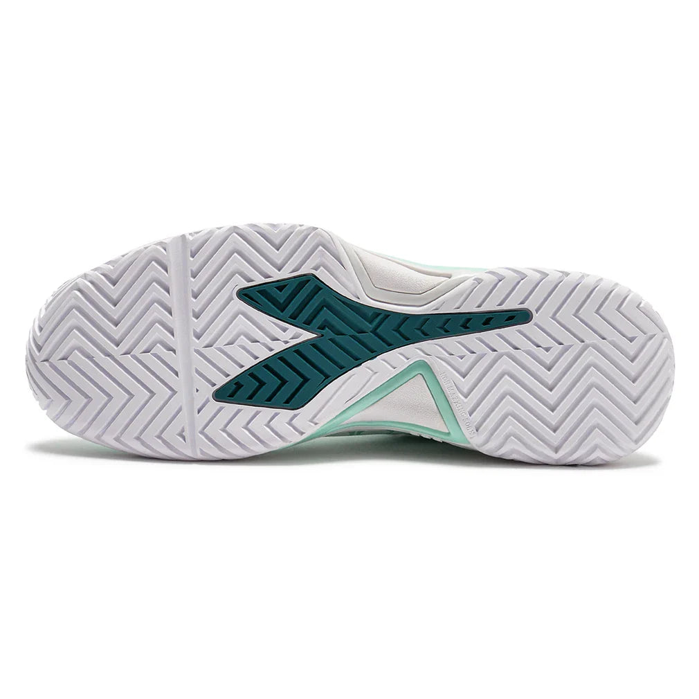 Womens B. Icon 3 AG Tennis Shoes Bay and White