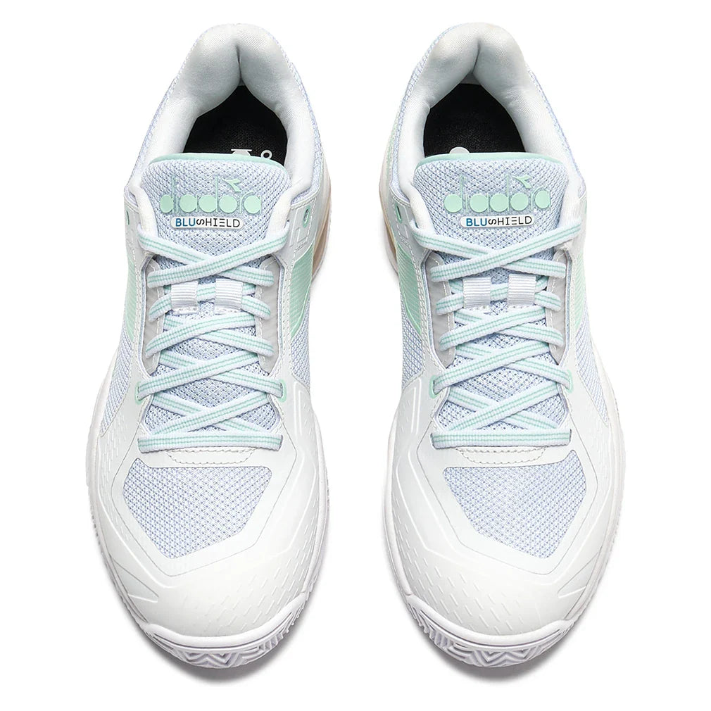 Women's Blushield Torneo 3 Clay Tennis Shoes White and Bay