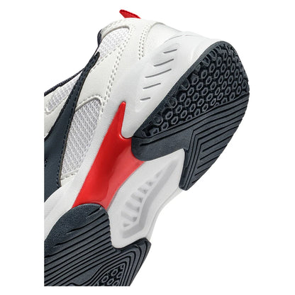 Juniors S Challenge 6 SL Tennis Shoes White and Blue Corsair