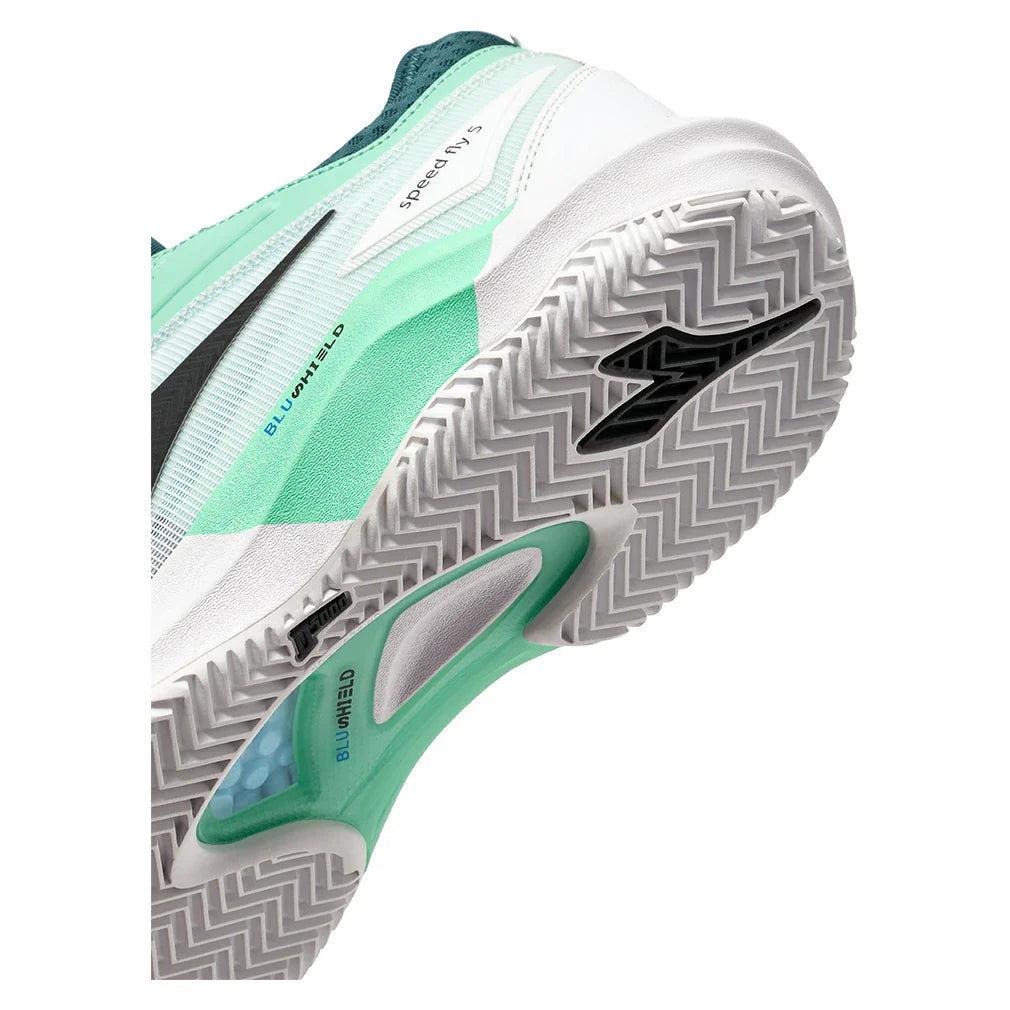 Men's Speed Blushield Fly 5 Clay Tennis Shoes Shaded Spruce and Black