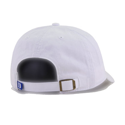 Duke University Blue Devils White 47 Brand Clean Up Dad Hat