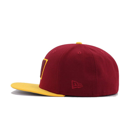 Washington Commanders Cardinal A Gold New Era 59Fifty Fitted