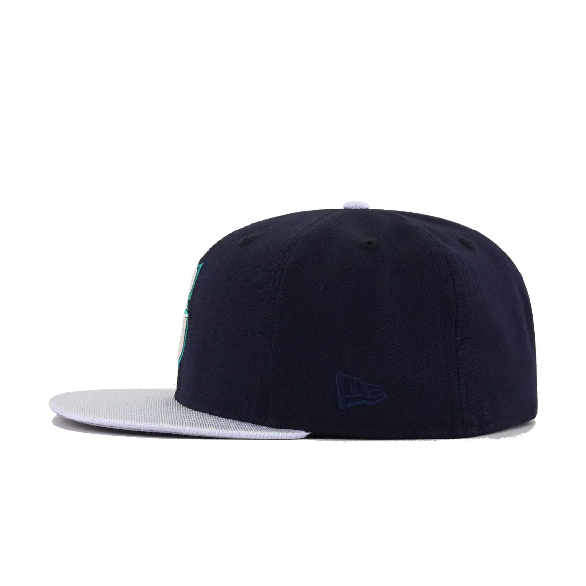 Seattle Mariners Navy Metallic Silver New Era 59Fifty Fitted