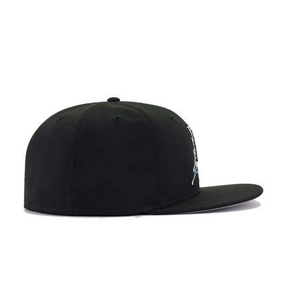 Florida Marlins Black Upside Down New Era 59Fifty Fitted