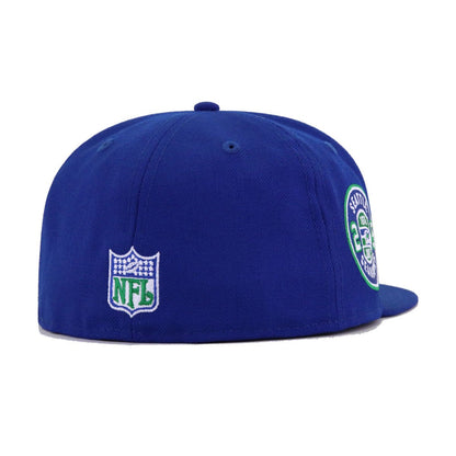 Seattle Seahawks Light Royal Blue 1976 25th Anniversary New Era 59Fifty Fitted