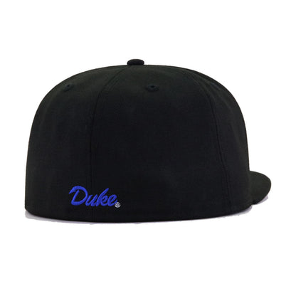 Duke University Blue Devils Black New Era 59Fifty Fitted