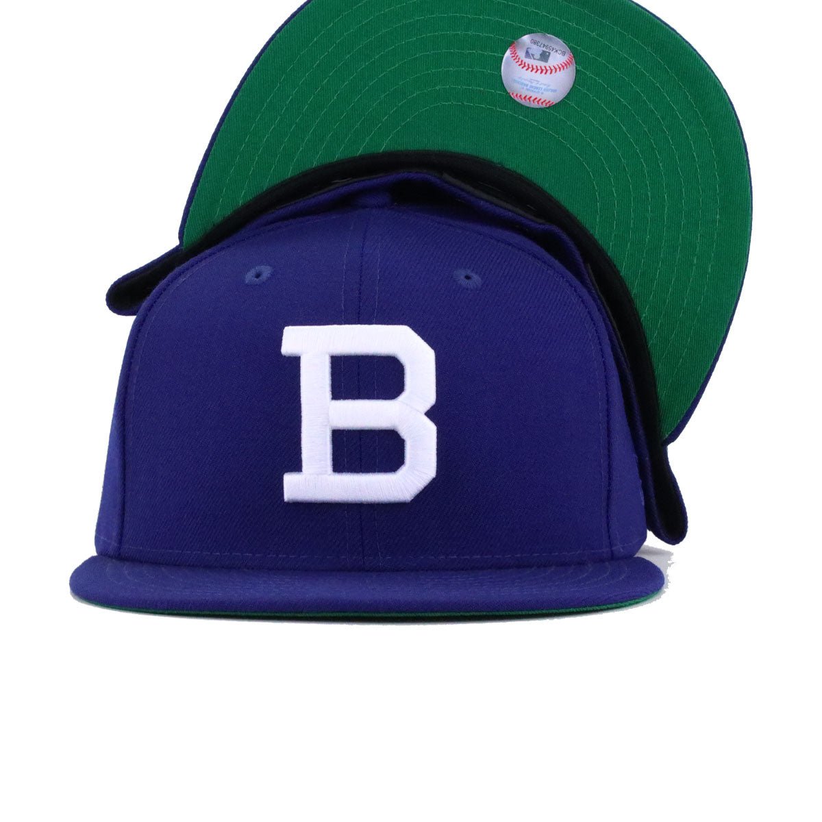 Brooklyn Dodgers Dark Royal Blue 1902 Green Bottom New Era 59Fifty Fitted